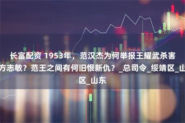 长富配资 1953年，范汉杰为何举报王耀武杀害了方志敏？范王之间有何旧恨新仇？_总司令_绥靖区_山东